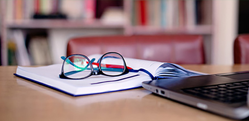 Books and glasses